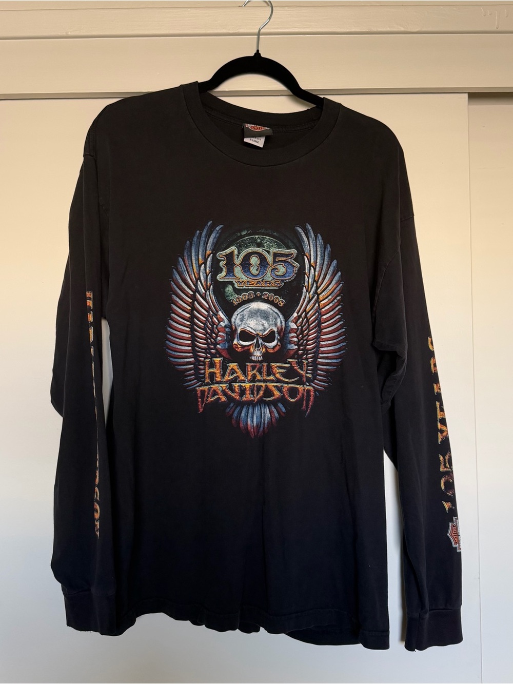 Harley-Davidson Black Long Sleeve Graphic Tee